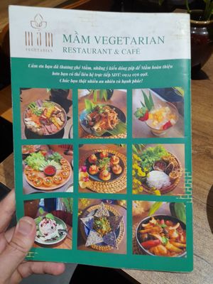 Menu at Mầm Vegetarian in Phu Nhuan