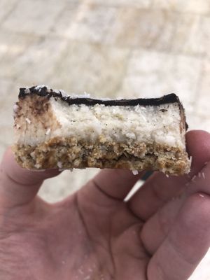 Coconut chocolate square  at Joe & The Juice - Nakheel Mall in Dubai