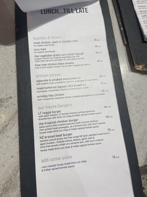 Lunch and evening menus with vegan, vegetarian, gluten free options  at The Lime Tree Cafe - Nakheel Mall - Maybe closed in Dubai