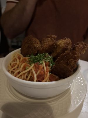 Eggplant parm 😋  at St Germain Bistro and Cafe in San Juan