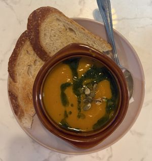 soup du jour!  at St Germain Bistro and Cafe in San Juan