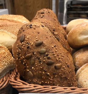 Pumpkin seed bun  at Scarlet's German Bakery - Nakheel Mall in Dubai