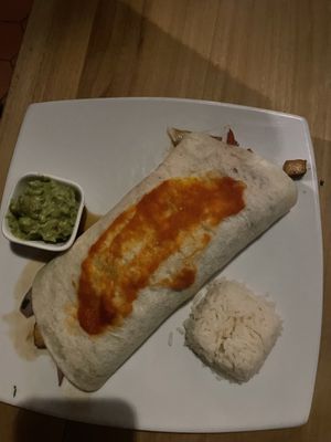 Burrito  at Cafe Andino in Huaraz