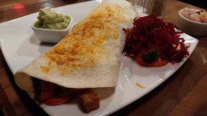 Burrito at Cafe Andino in Huaraz