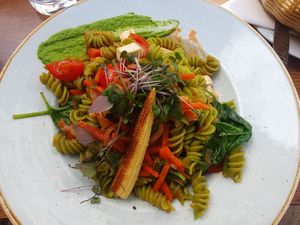 Big pasta with tofu!!! at Hotel Starkl in Bled