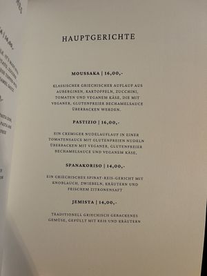 Hauptgerichte  at The Crazy Little Greek in Berlin