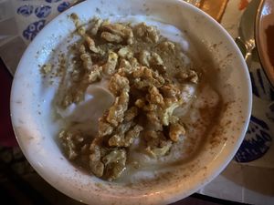 Greek yoghurt with walnuts   at The Crazy Little Greek in Berlin