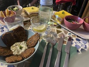 Moussaka, Pastizio and millet balls  at The Crazy Little Greek in Berlin