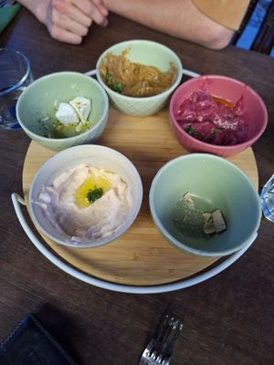 Spreads at The Crazy Little Greek in Berlin