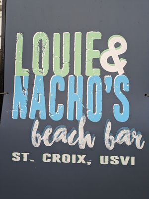 Louie & Nachos at Louie & Nacho's Beach Bar in St Croix