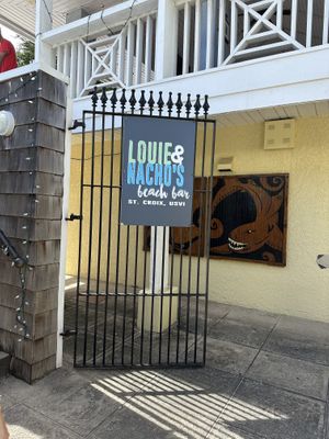 Entrance   at Louie & Nacho's Beach Bar in St Croix