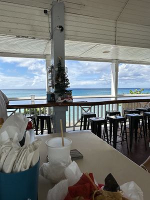 Can’t beat the view!  at Louie & Nacho's Beach Bar in St Croix