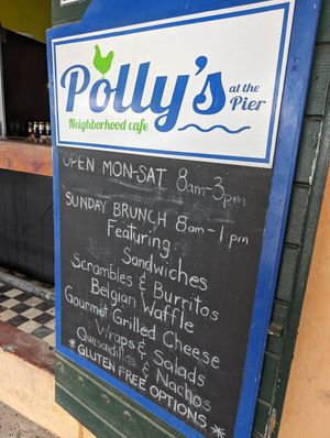 Yum factor 10. at Polly's At the Pier in St Croix