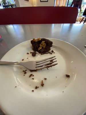 The brownie was so good I ate most of it before I took the pic!  at Sealevel City Vegan Diner in Wilmington