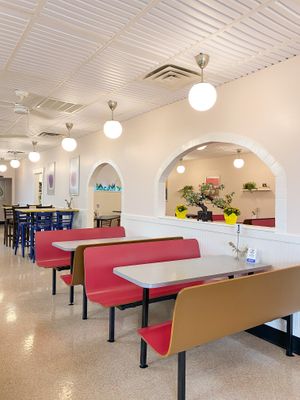 I mean come on this place is so cute at Sealevel City Vegan Diner in Wilmington