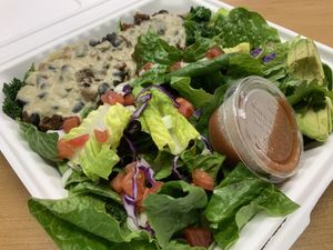 Big Taco Salad at Sealevel City Vegan Diner in Wilmington