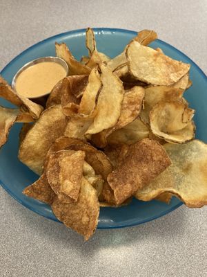 House chips  at Sealevel City Vegan Diner in Wilmington