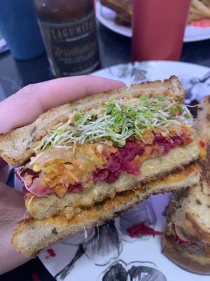 Vegan Ruben!  at Sealevel City Vegan Diner in Wilmington