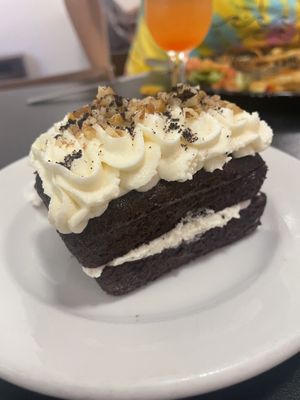 Chocolate cake  at Sealevel City Vegan Diner in Wilmington