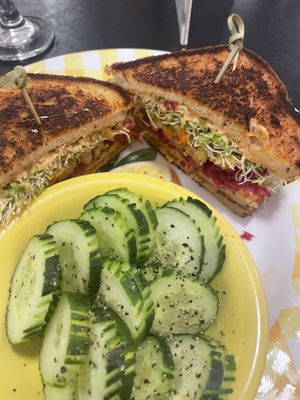 Vegan Reuben  at Sealevel City Vegan Diner in Wilmington