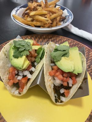 Lentil tacos  at Sealevel City Vegan Diner in Wilmington