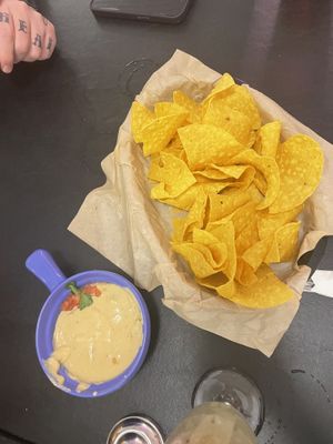 Chips and cashew queso  at Sealevel City Vegan Diner in Wilmington