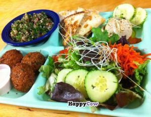 Mediterranean Salad Plate; completely vegan!  at Sealevel City Vegan Diner in Wilmington