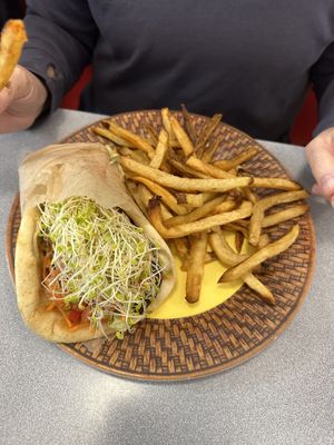 Mediterranean wrap  at Sealevel City Vegan Diner in Wilmington