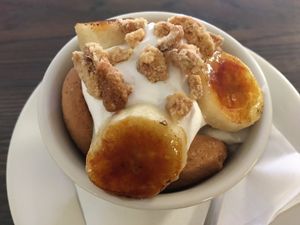 Banana pudding at Sealevel City Vegan Diner in Wilmington