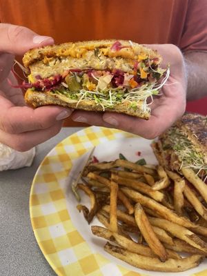 Tempeh reuben   at Sealevel City Vegan Diner in Wilmington