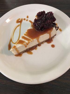 Lemon cashew cheesecake  at Sealevel City Vegan Diner in Wilmington