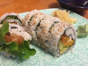 Vegan sushi at Sealevel City Vegan Diner in Wilmington