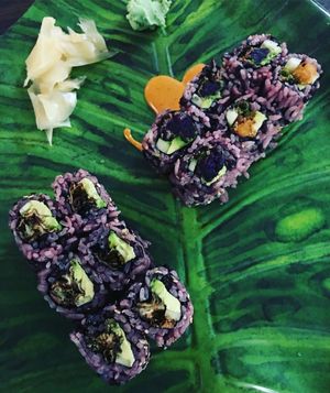 Vegan sushi at Sealevel City Vegan Diner in Wilmington