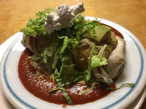 Vegan Mole Burrito at Sealevel City Vegan Diner in Wilmington