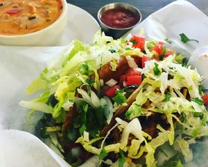 Vegan Tacos and Hungarian Cabbage Soup at Sealevel City Vegan Diner in Wilmington