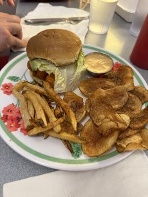 Love bird spicy sandwich   at Sealevel City Vegan Diner in Wilmington