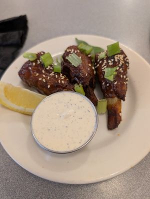 BBQ Wings at Sealevel City Vegan Diner in Wilmington