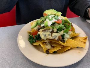 Kale Nachos at Sealevel City Vegan Diner in Wilmington