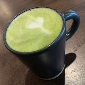 Matcha Latte w/ Oat Milk at Factory Coffee - Downtown in Kalamazoo