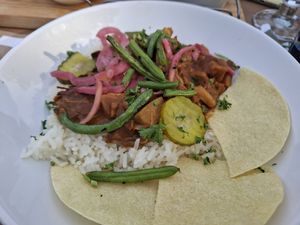 Jackfruit curry at Brasserie Timber's in Vaals