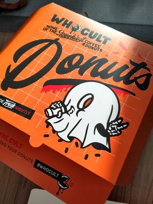 Halloween box at Whocult Coffee + Donuts in Porthcawl