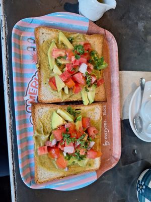 avocado on toast at Paris Bakery  in Siem Reap