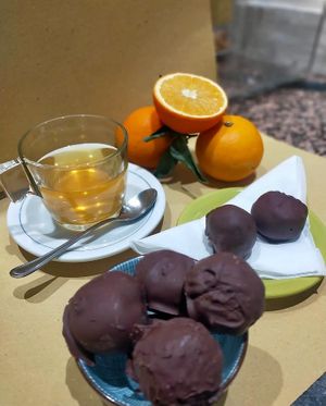 pop cake cioccolato pere at Bar Carpano in Alessandria