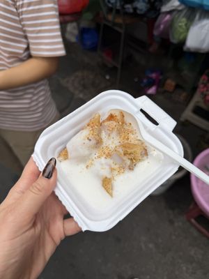 Grilled banana sticky rice  at Spring & Hieu Vegan Food Tour in Ho Chi Minh City