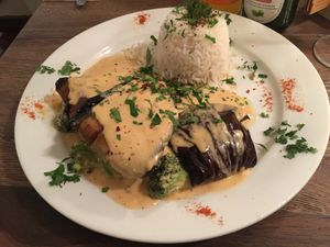 Vegan dish at LoLu in Duisburg