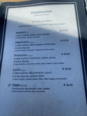 vegan “flammkuchen"  at Gamsmilch Bar in Obertauern