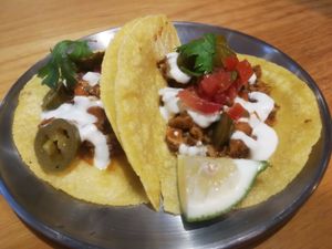 mushroom tacos at Mixigan in Taichung