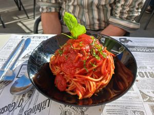 Pasta pomodoro at Restaurante Il Bandito in Altea