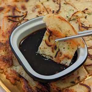 Vegan Yachae Jeon at Saute Saranghae in East Singapore