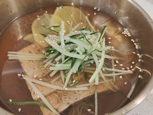 Mul Naengmyeon (cold noodles) at Saute Saranghae in East Singapore